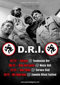 DRI - Cartaz de Divulgação da Turnê Brasil 2013