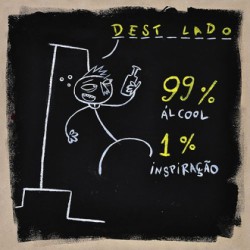 Reprodução da capa do disco "99% Álcool 1% inspiração", do grupo Dest_lado