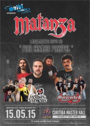 Matanza, Velhas Virgens e Motorocker - Reprodução do Cartaz de Divulgação