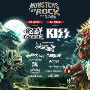 Monsters of Rock - Cartaz Atualizado de Divulgação