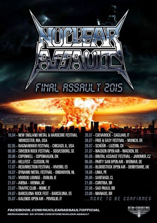 Nuclear Assault - Cartaz de Divulgação da Turnê de 2015