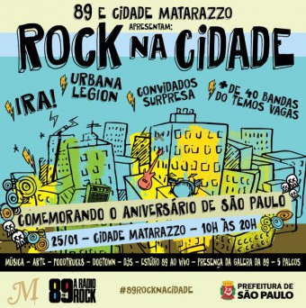 Rock na Cidade - Cartaz de Divulgação