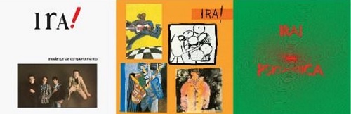 Ira! - Reprodução das capas dos 3 primeiros álbuns