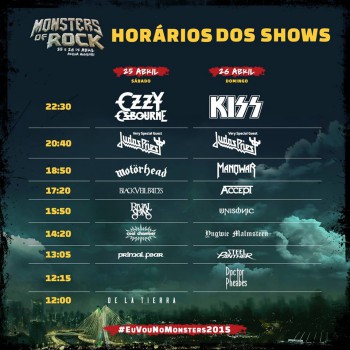 Monsters of Rock - Cartaz de Divulgação