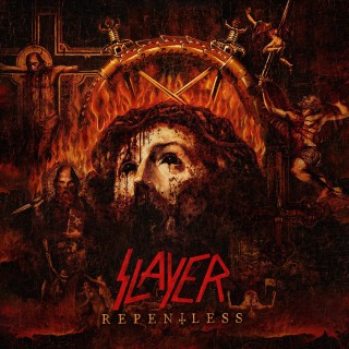 Reprodução da capa de "Repentless", do Slayer