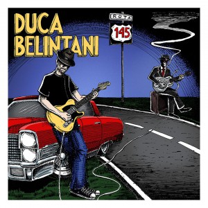 Artistas Luiz Tim Ernani e Ennio Nascimento resgatam aura mística do blues na capa do CD "Rota 145", de Duca Belintani