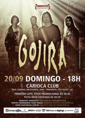 Gojira em SP - Cartaz de Divulgação