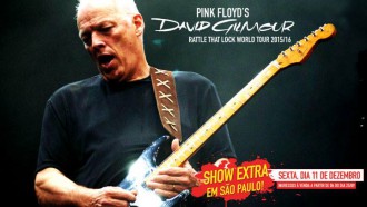 David Gilmour - Cartaz do Show Extra - Reprodução