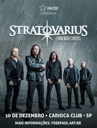 Stratovarius - Cartaz do show em SP