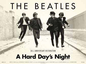 The Beatles: A Hard Day's Night" - Reprodução do Cartaz do filme