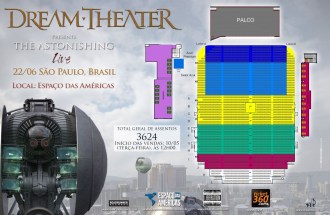 Dream Theater em SP - Cartaz de divulgação