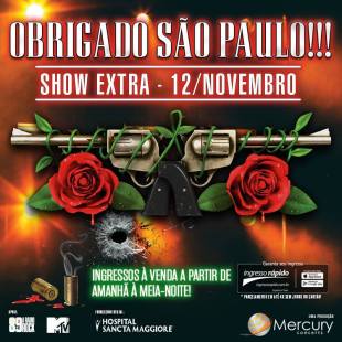Guns em SP - Cartaz do show Extra