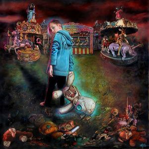 Reprodução da capa do disco "The Serenity Of Suffering", do Korn