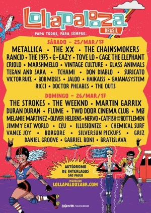 Cartaz do Lollapalooza 2017
