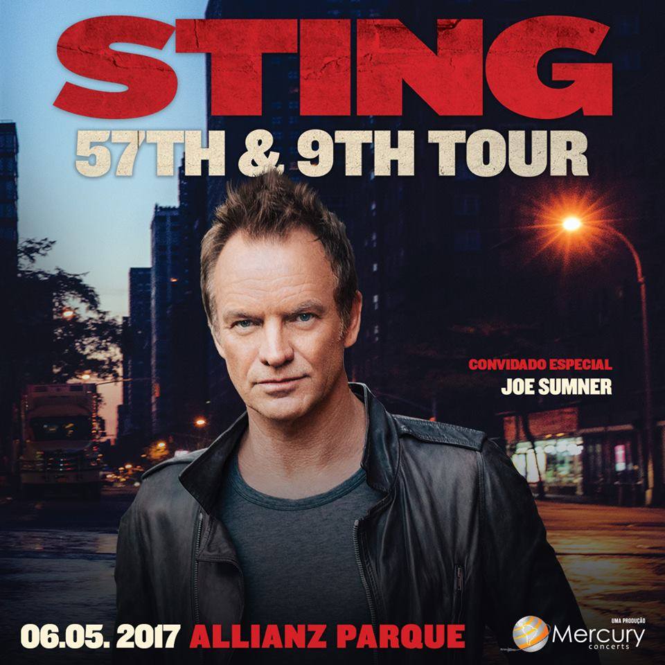 Sting volta ao Brasil em maio para show único em SP na Arena do