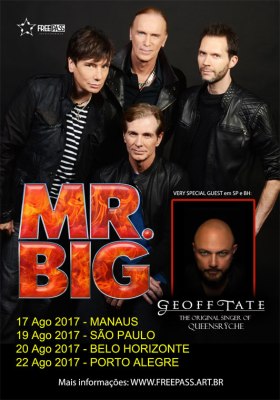 Mr. Big no Brasil - Cartaz de Divulgação