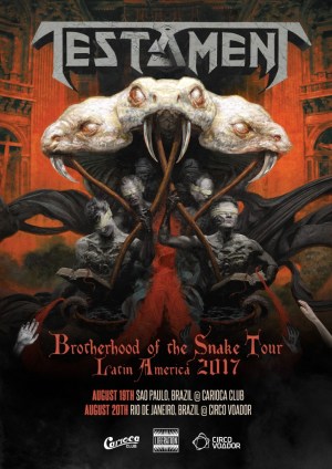 Testament no Brasil - Cartaz de Divulgação