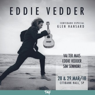 Eddie Vedder em SP - Reprodução do Cartaz dos Shows