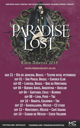 Paradise Lost Tour - Cartaz de Divulgação