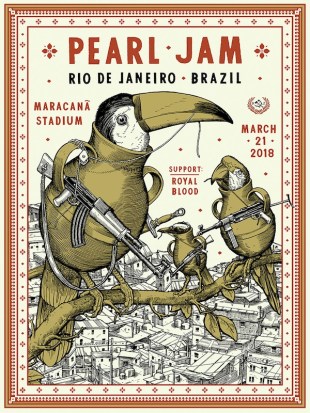 Pearl Jam no Rio - Reprodução de Cartaz