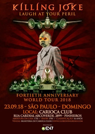 Killing Joke em SP - Reprodução do cartaz de divulgação
