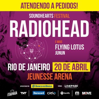 Radiohead no Soundhearts Festival no Rio - Reprodução de Cartaz