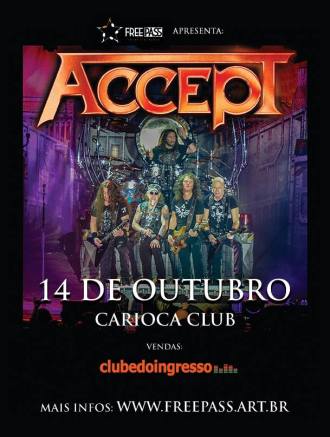Accept em SP - Reprodução do cartaz de Divulgação
