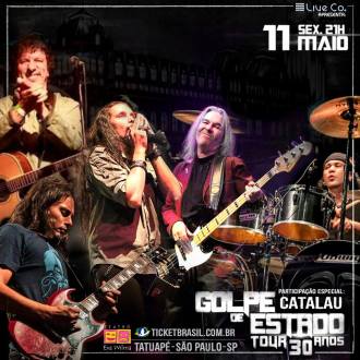 Golpe de Estado - Reprodução do Cartaz do show de lançamento