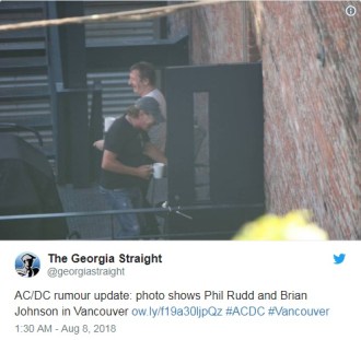 Reprodução de foto do The Georgia Straight publicada no Twitter