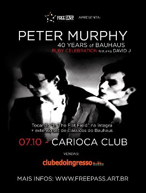 Peter Murphy em SP - Cartaz de Divulgação