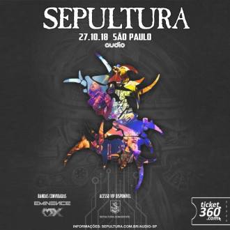 Sepultura em SP - Cartaz de Divulgação do Show