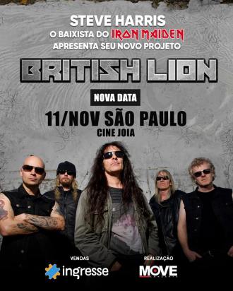 British Lion em SP - Cartaz de Divulgação