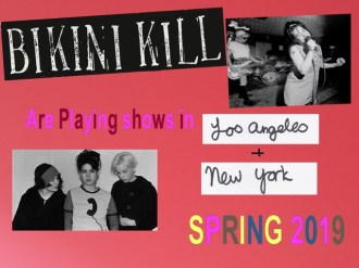 Bikini Kill - Reprodução de cartaz de shows de retorno