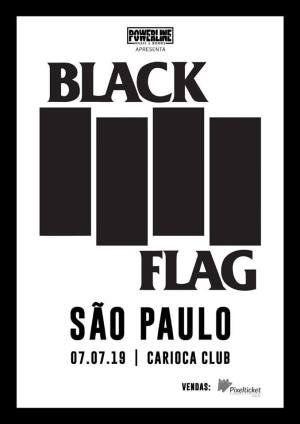 Black Flag em SP - Cartaz do Show