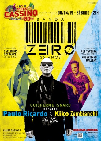 Banda Zero - Show em SP - Cartaz de Divulgação