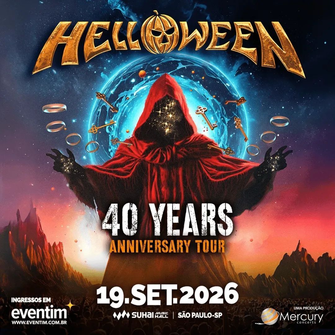 Helloween retorna ao Brasil em setembro de 2026 para show único em